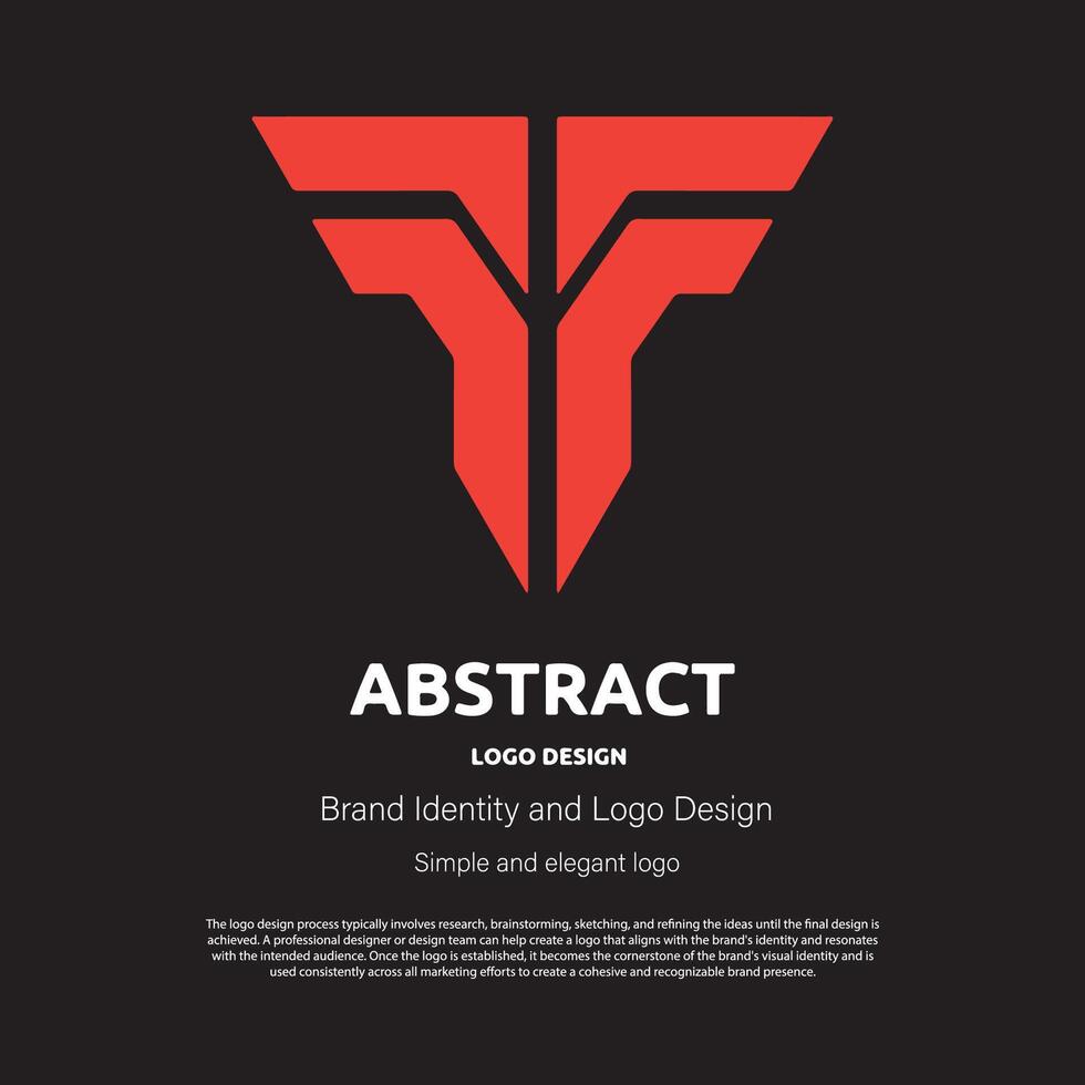 abstract minimalist logo design for brand or company vector