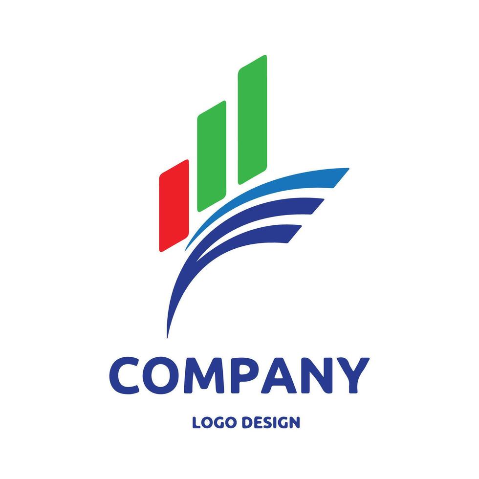 inversión y comercio logo diseño para gráfico diseñador o web desarrollador vector