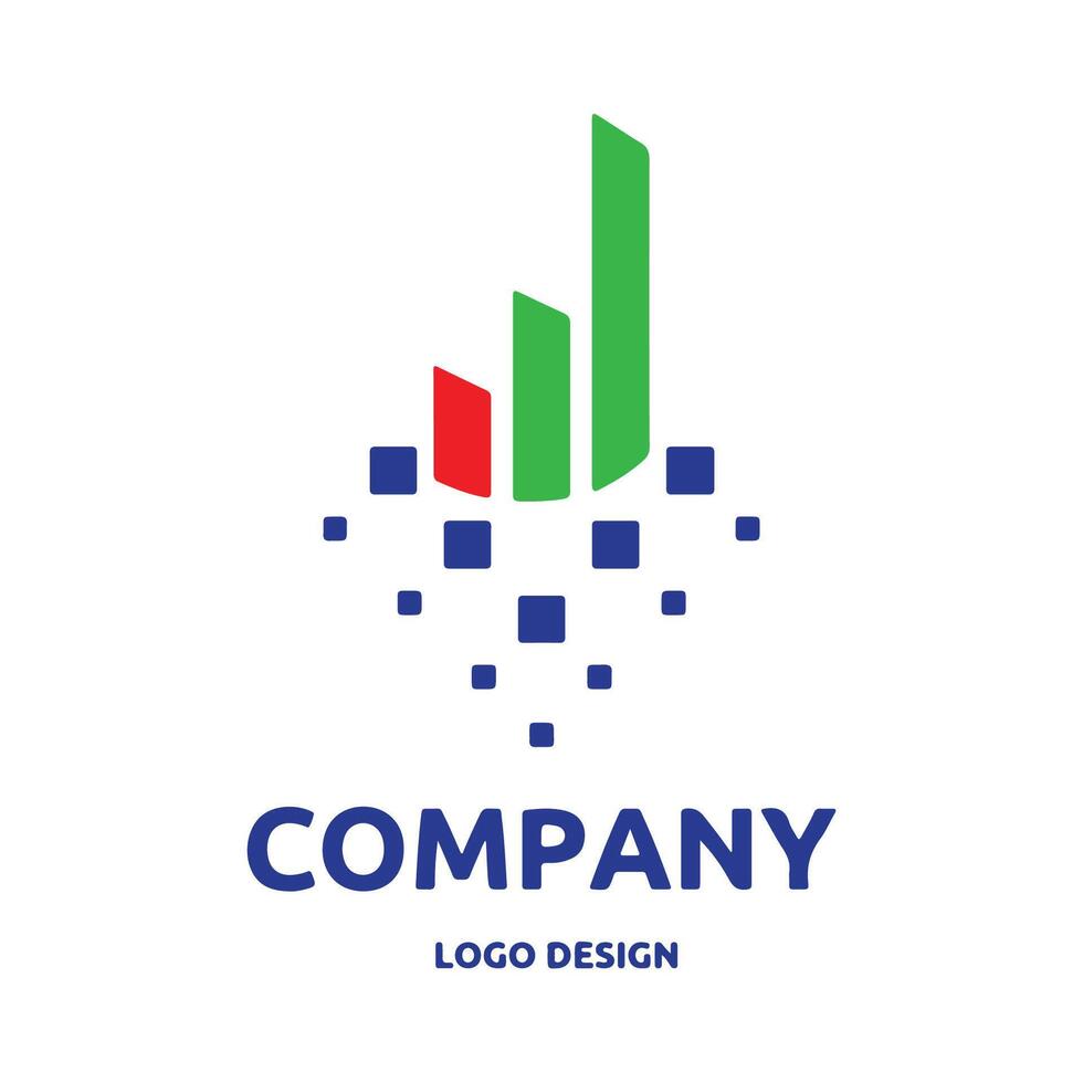 inversión y comercio logo diseño para gráfico diseñador o web desarrollador vector