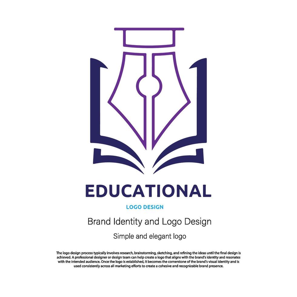 enseñando, educación, y estudiar logo diseño para gráfico diseñador o web desarrollador vector