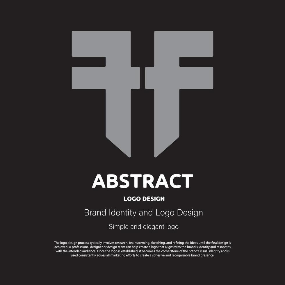 abstract minimalist logo design for brand or company vector