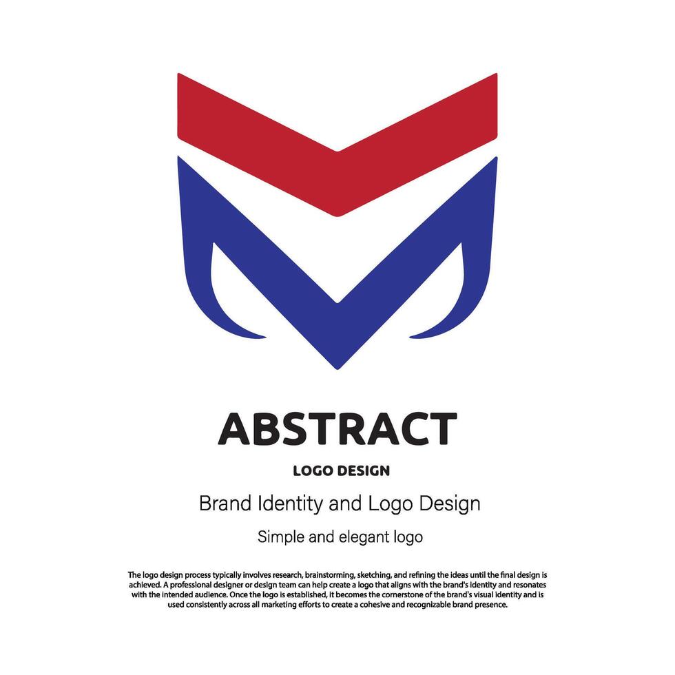 abstract minimalist logo design for brand or company vector