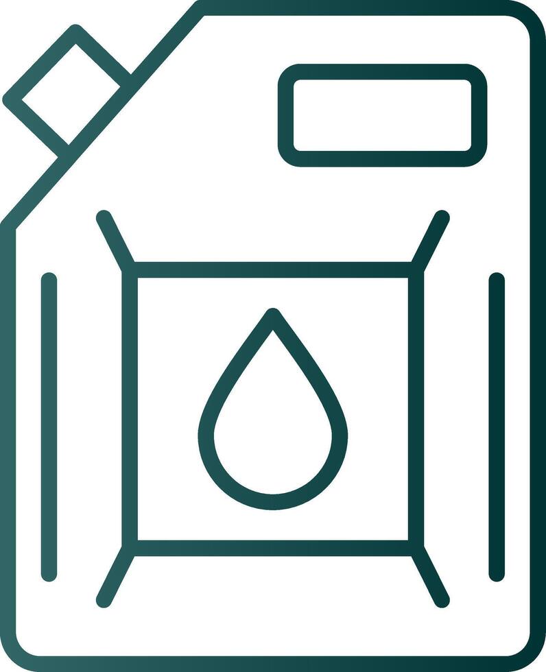Biodiesel Engine Line Gradient Icon vector