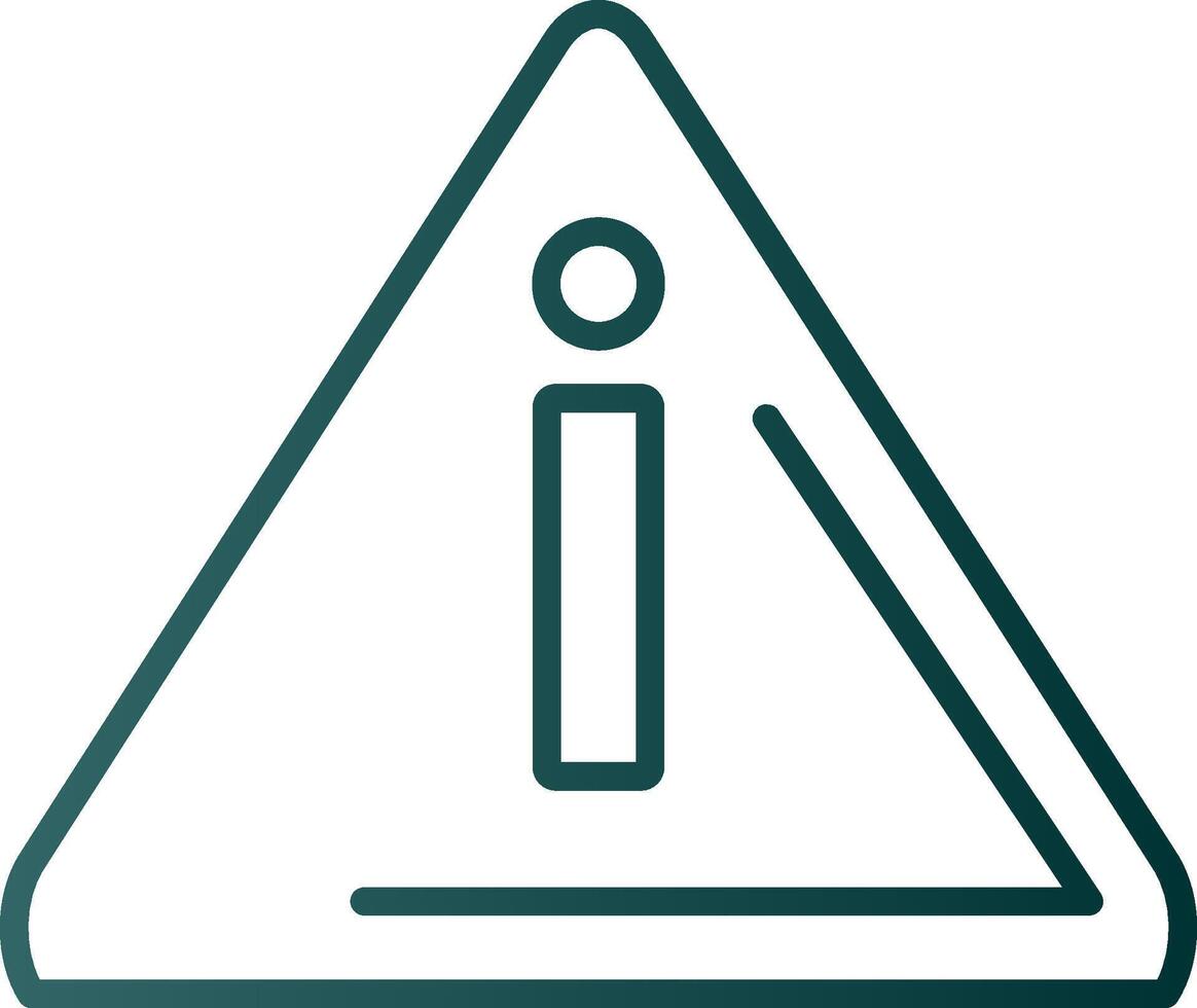 Alert Line Gradient Icon vector