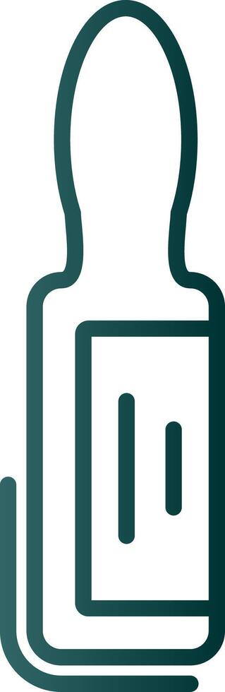 Ampoule Line Gradient Icon vector