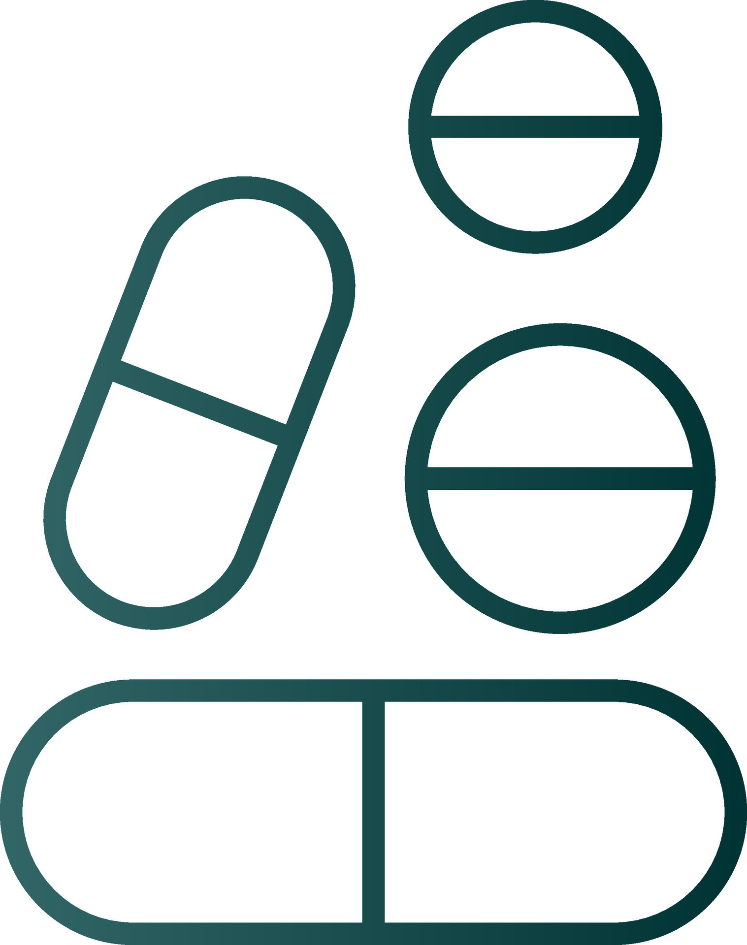 icono de gradiente de línea de pastillas 43581833 Vector en Vecteezy