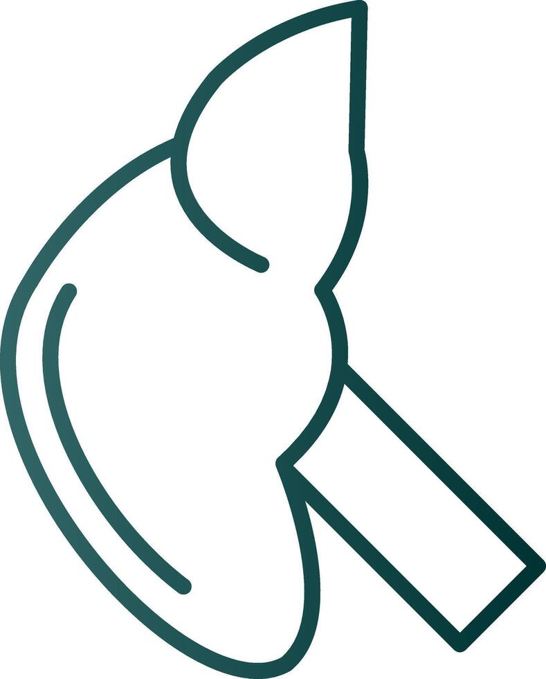 Hepatology Line Gradient Icon vector