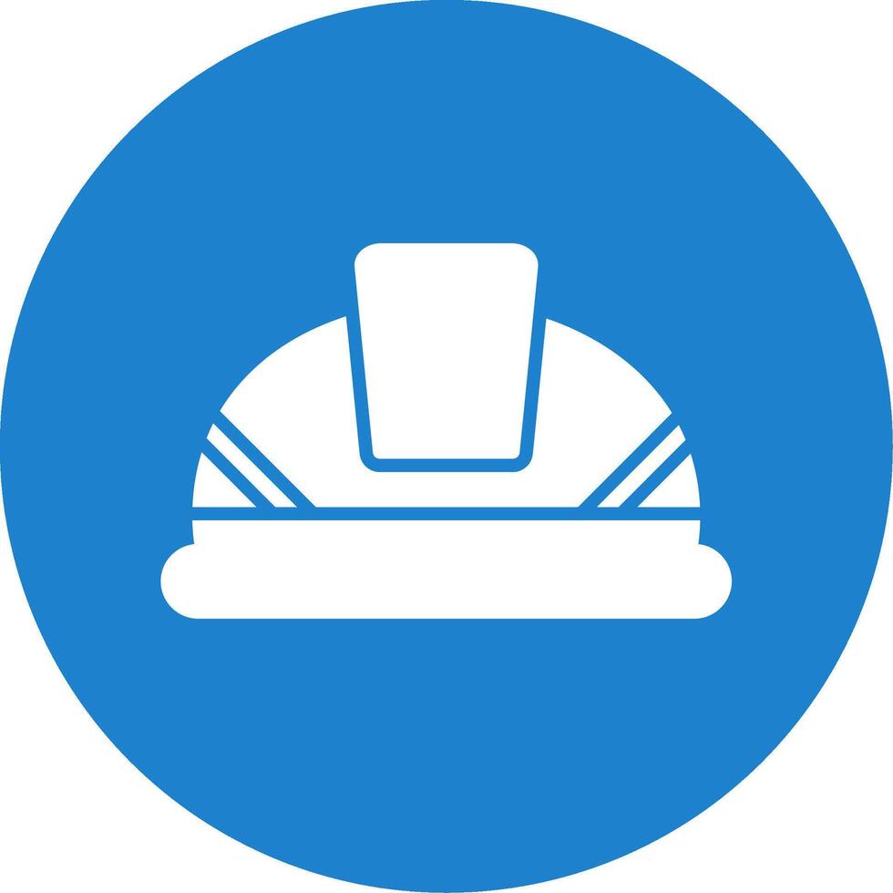 Construction Helmet Multi Color Circle Icon vector