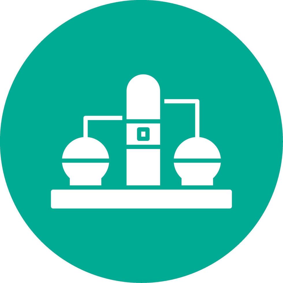 Refinery Multi Color Circle Icon vector