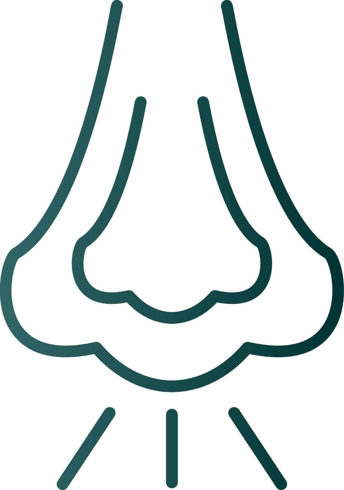 Rhinology Line Gradient Icon vector