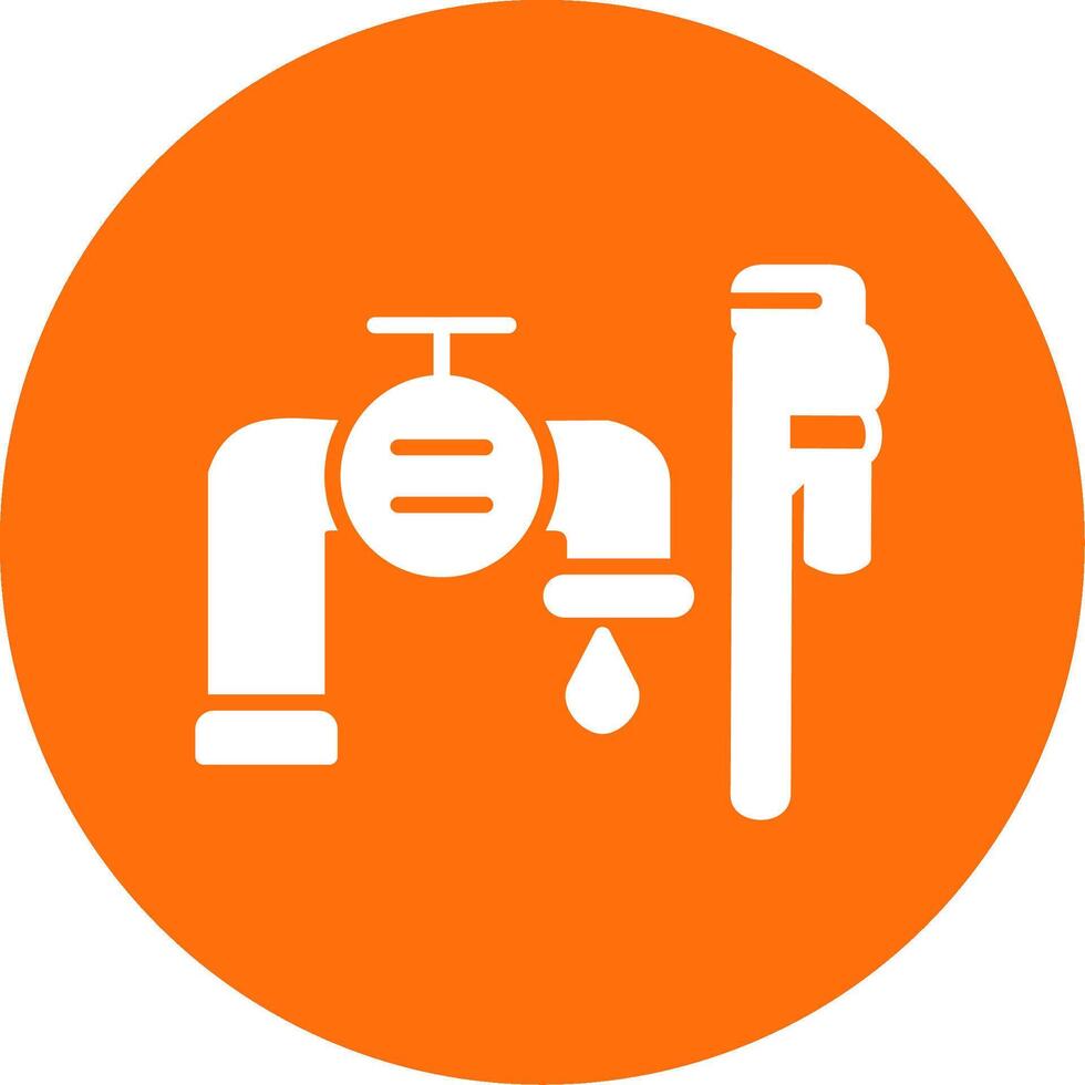 Plumbing installation Multi Color Circle Icon vector