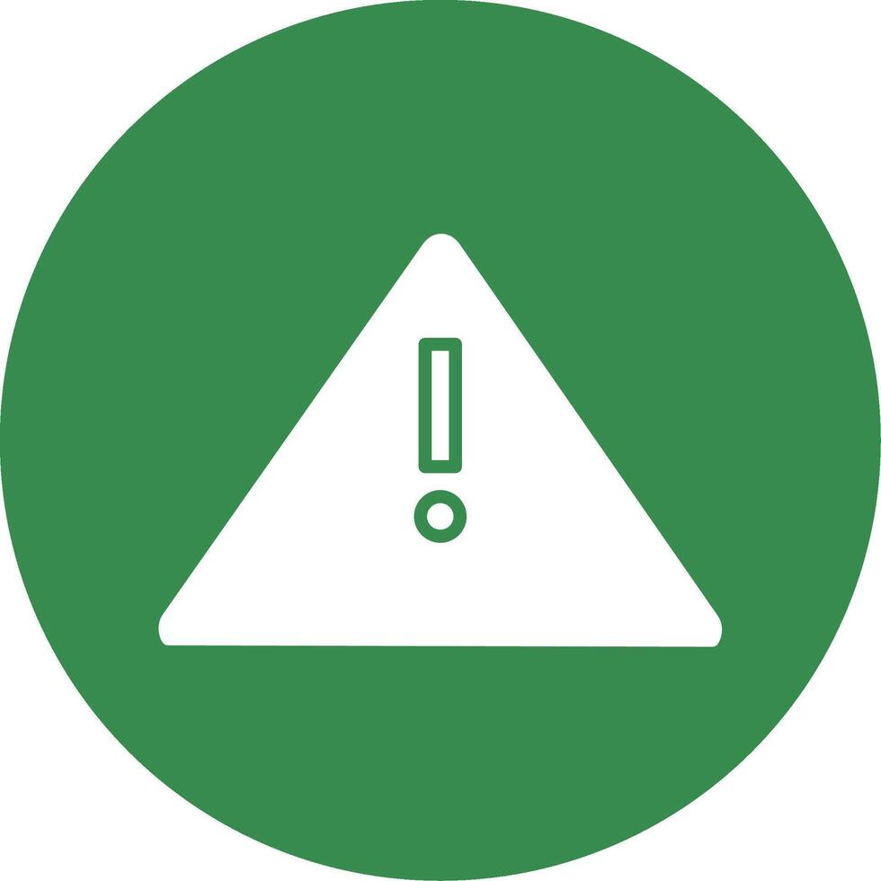 Alert Sign Multi Color Circle Icon vector