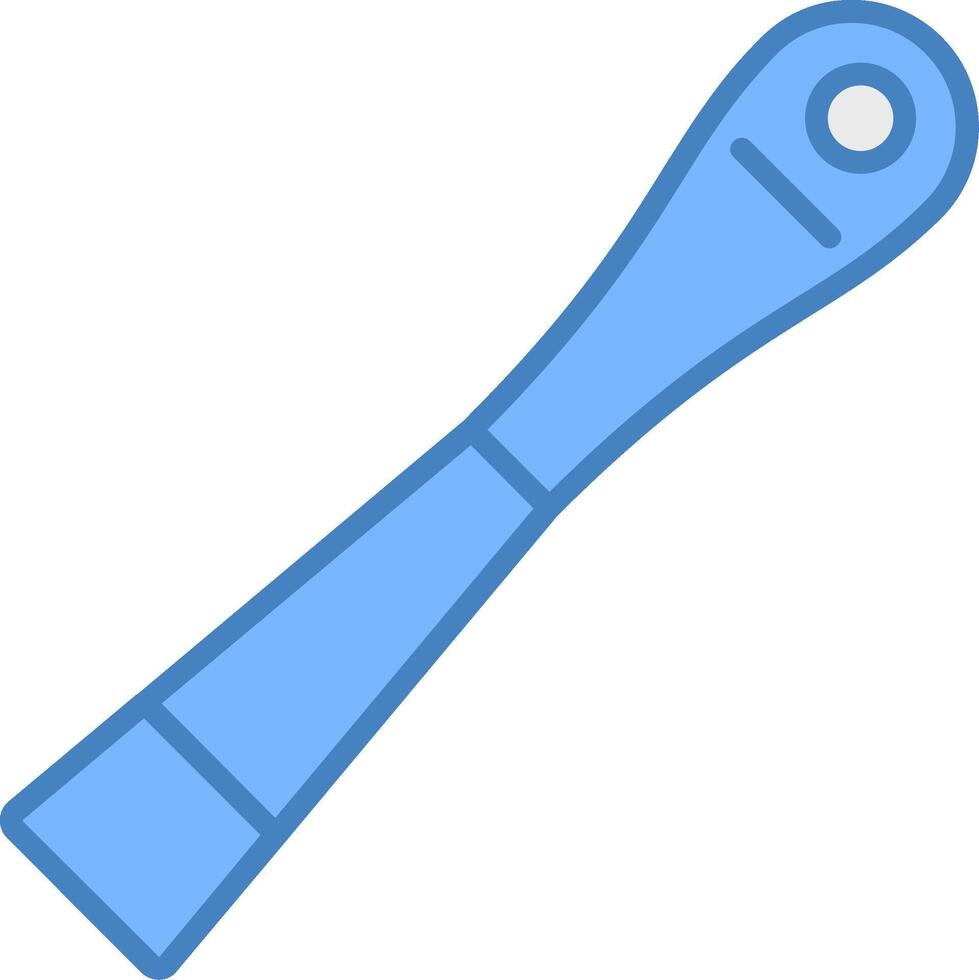 Ratchet Line Filled Blue Icon vector