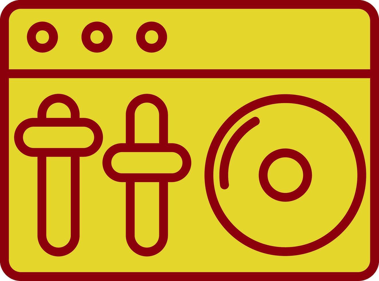Dj Mixer Vintage Icon Design vector