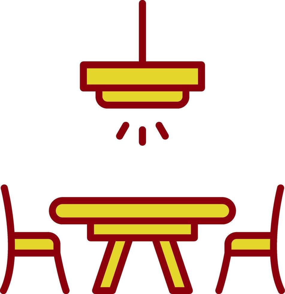 Dinner Table Vintage Icon Design vector