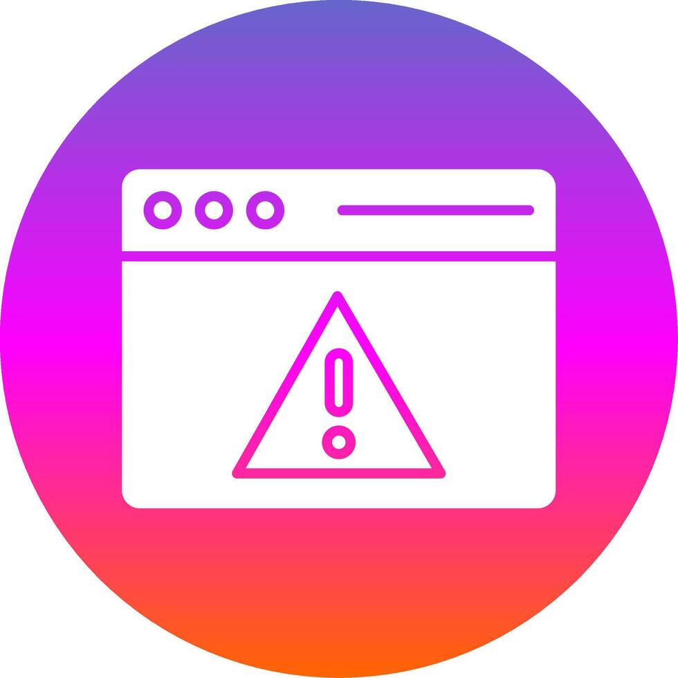Access Denied Glyph Gradient Circle Icon Design vector
