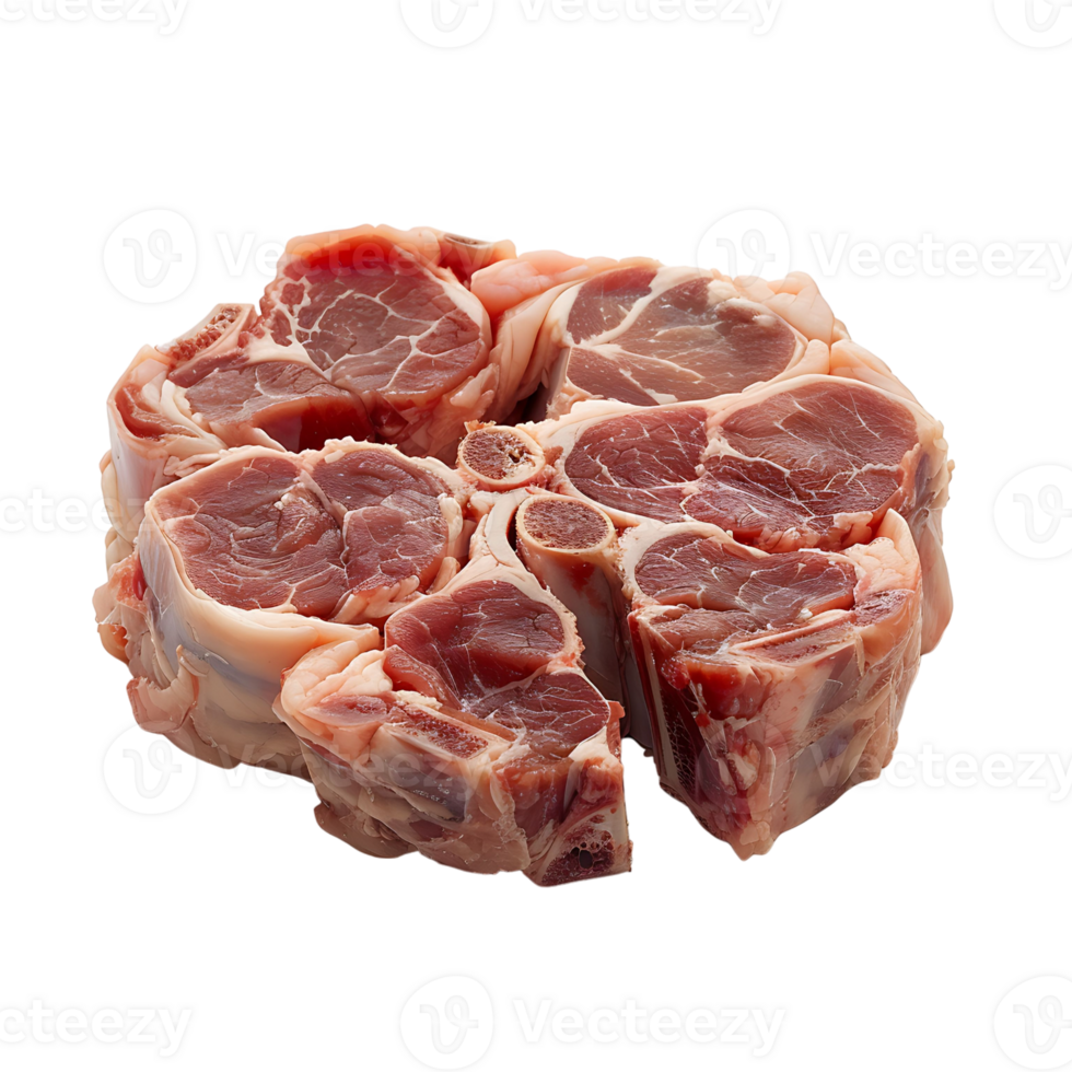 Raw meat on transparent Background png