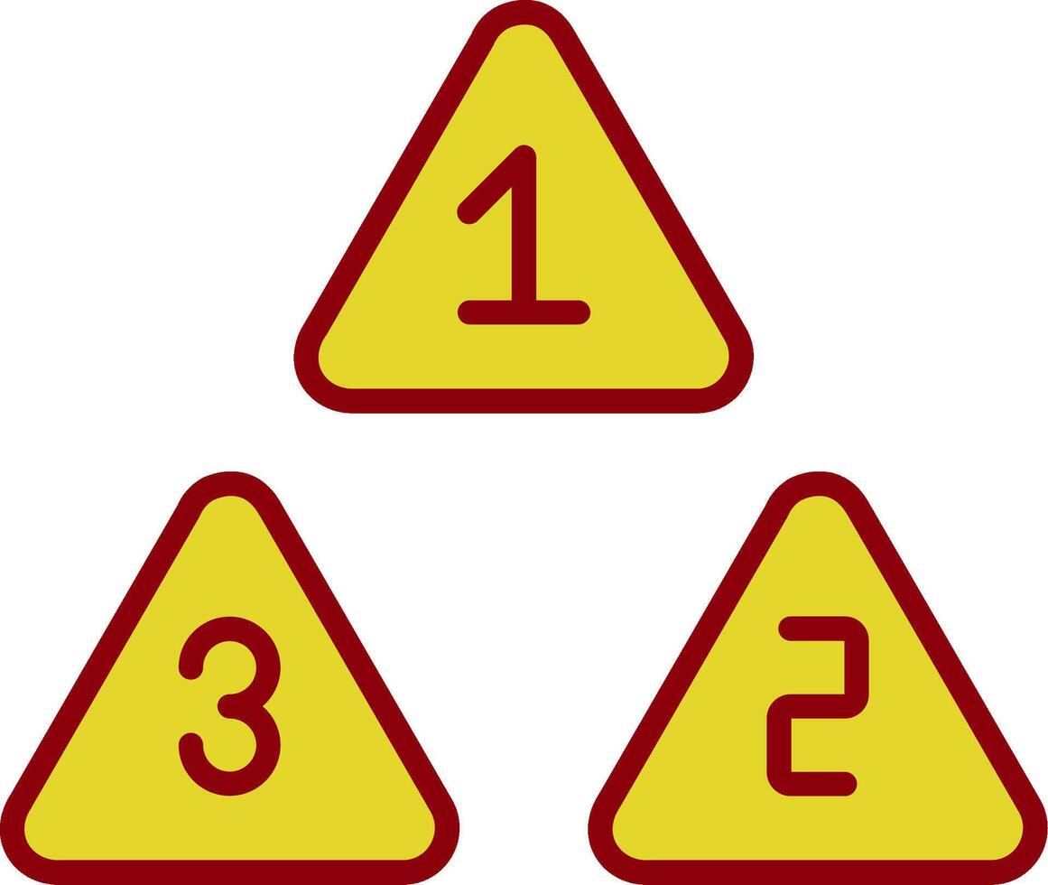 Numbers Vintage Icon Design vector