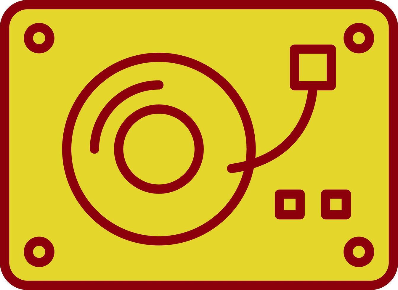 Turntable Vintage Icon Design vector