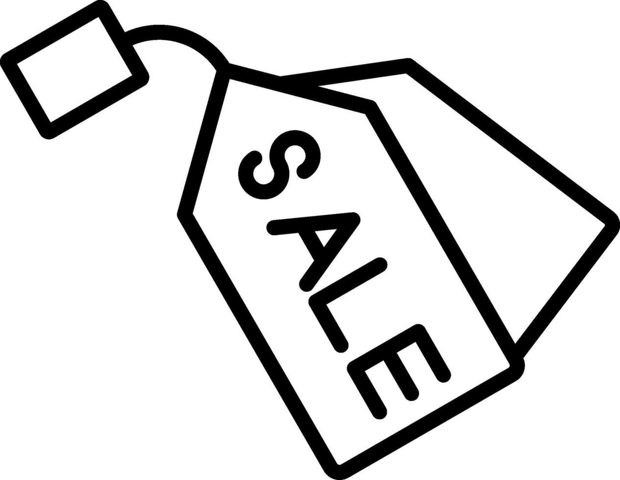 Sale Line Gradient Icon vector