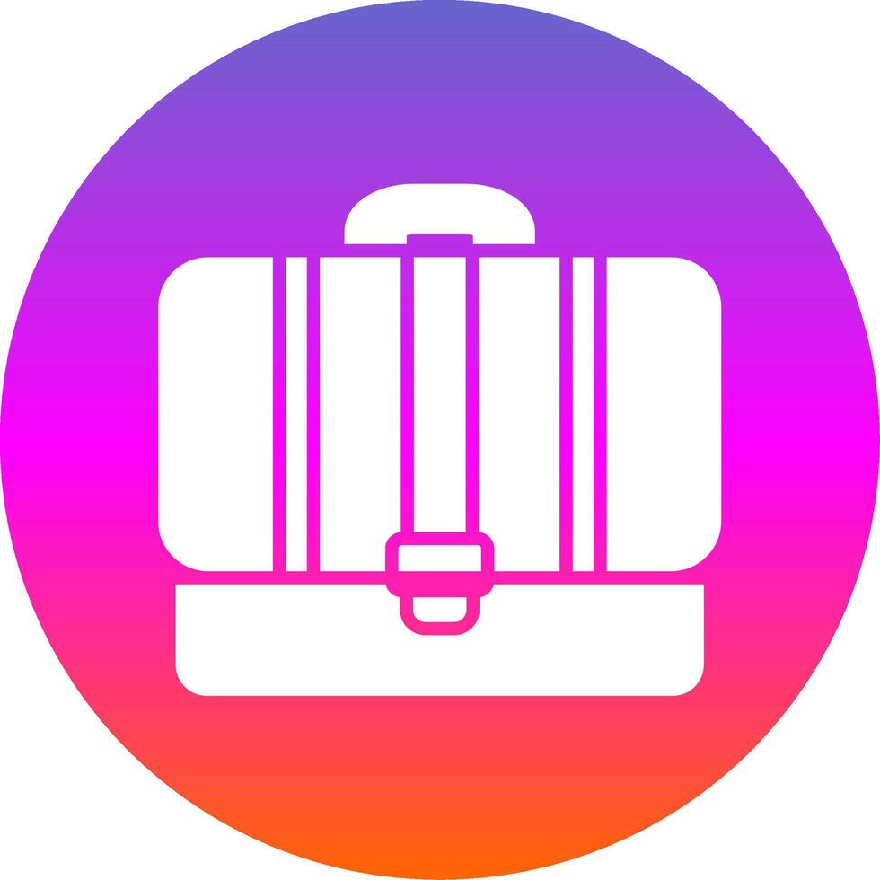 Portfolio Glyph Gradient Circle Icon Design vector