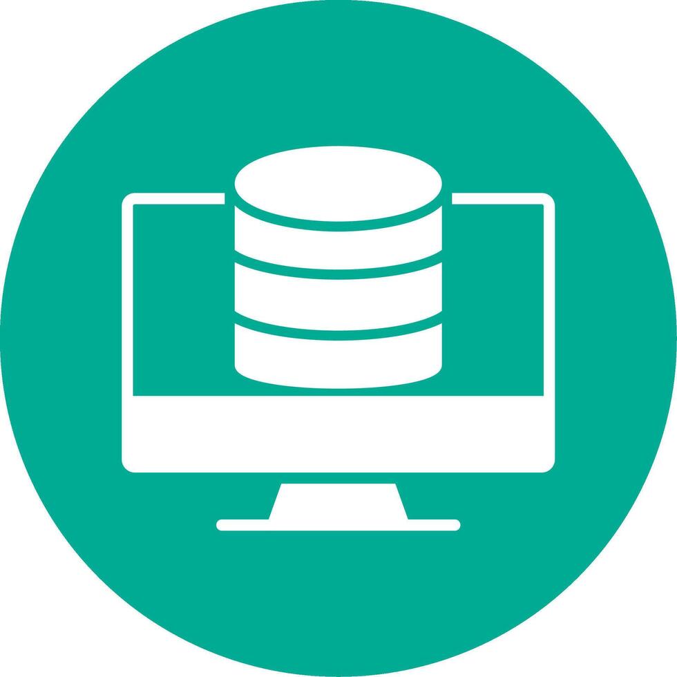 OnMulti Color Circle Database Multi Color Circle Icon vector