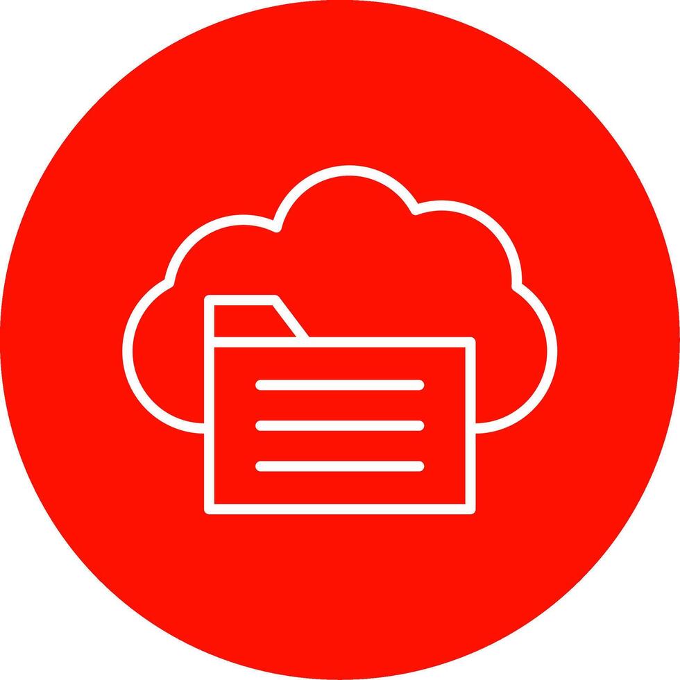 File Access Multi Color Circle Icon vector