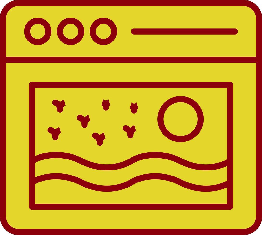 Browser Vintage Icon Design vector