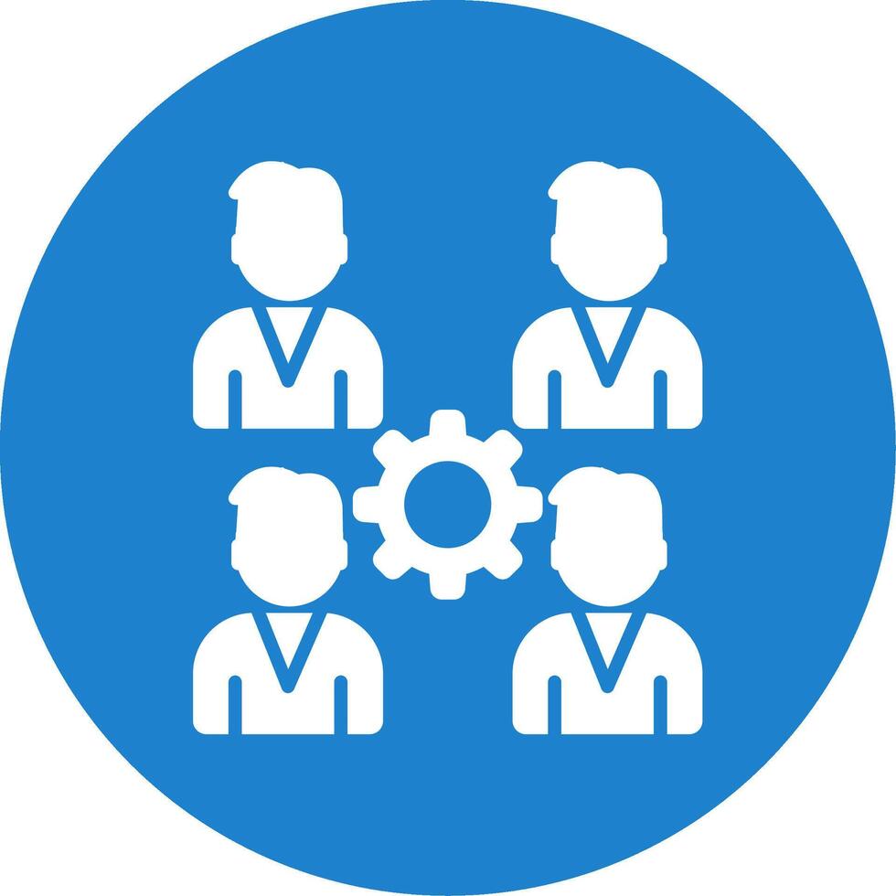 Pro Group Team Multi Color Circle Icon vector