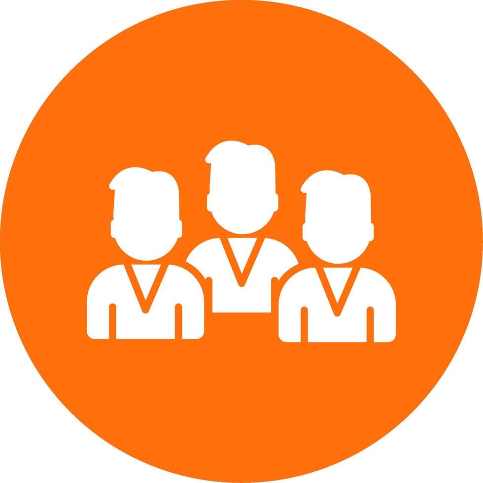 Group Team Multi Color Circle Icon vector