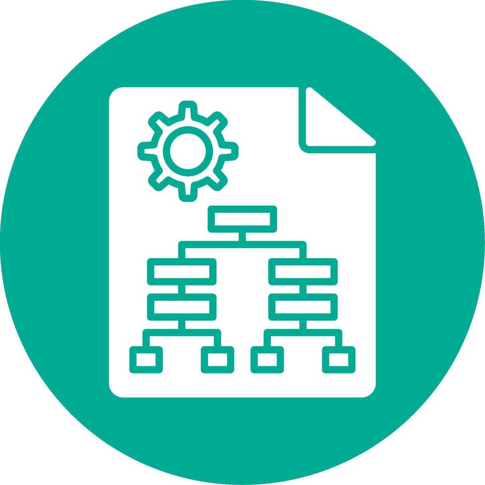 Business Hierarchy Multi Color Circle Icon vector