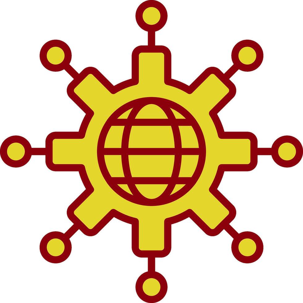 Network Vintage Icon Design vector
