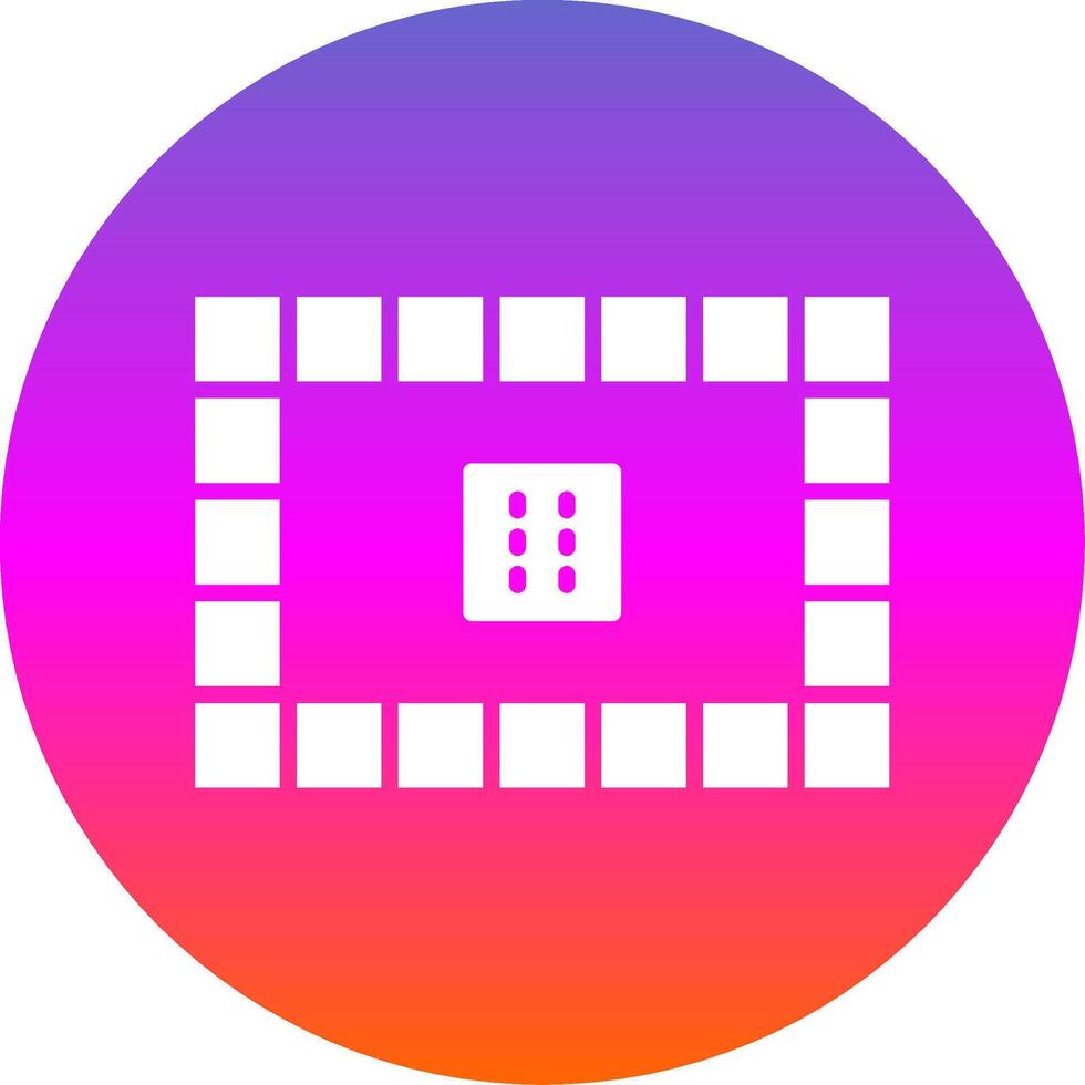 Board Games Glyph Gradient Circle Icon Design vector