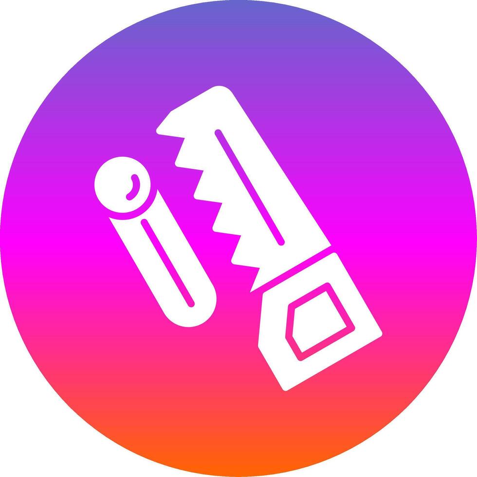 Woodworking Glyph Gradient Circle Icon Design vector