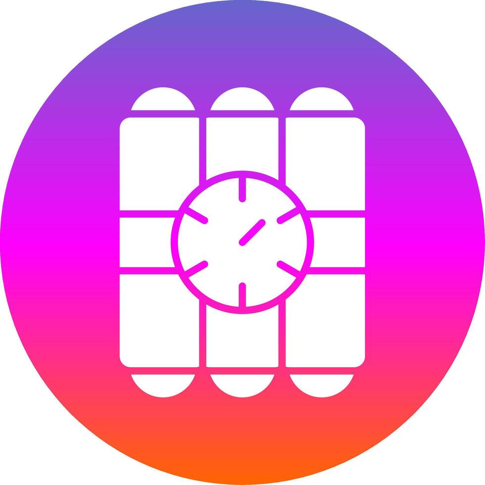 C4 Glyph Gradient Circle Icon Design vector