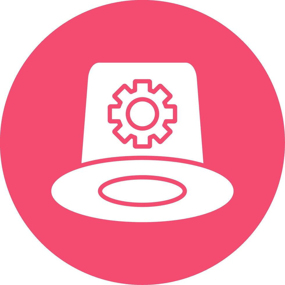 Whitehat Multi Color Circle Icon vector