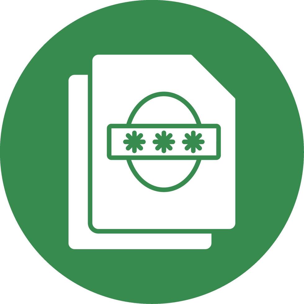 Security File Faceprint Multi Color Circle Icon vector