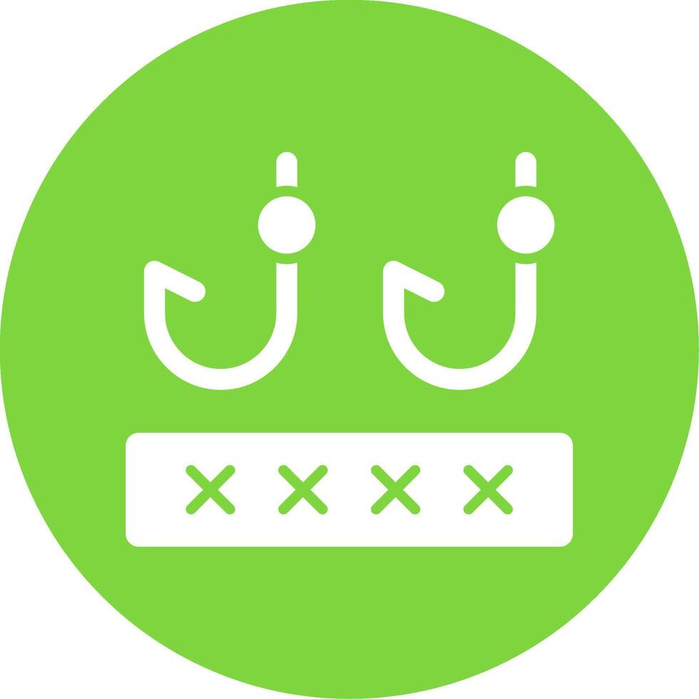 Phising Multi Color Circle Icon vector