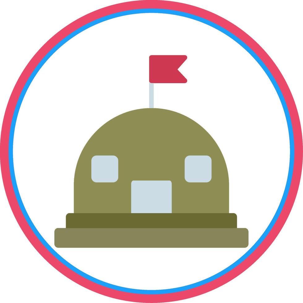 Base Flat Circle Icon vector