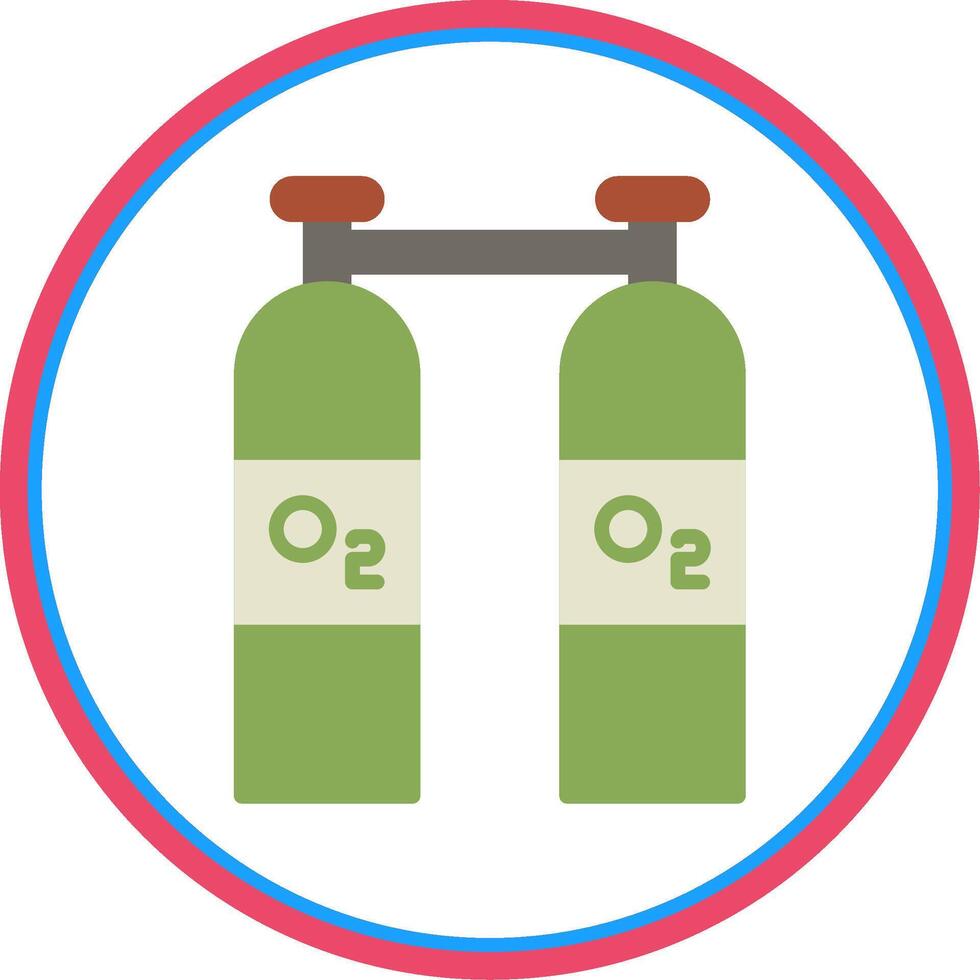 Oxygen Flat Circle Icon vector