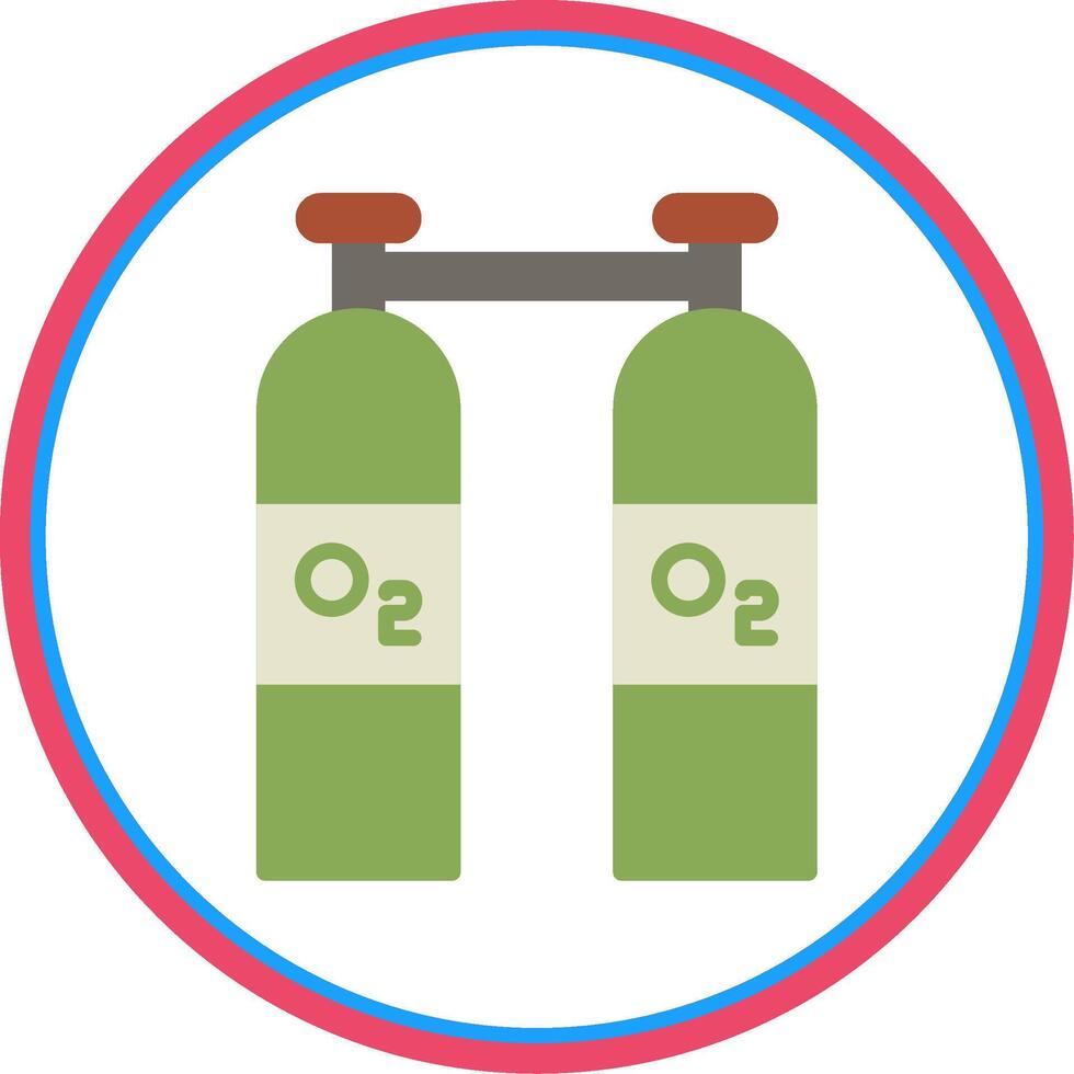 Oxygen Flat Circle Icon vector