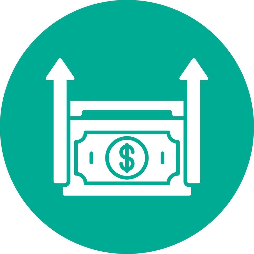 Profit Multi Color Circle Icon vector