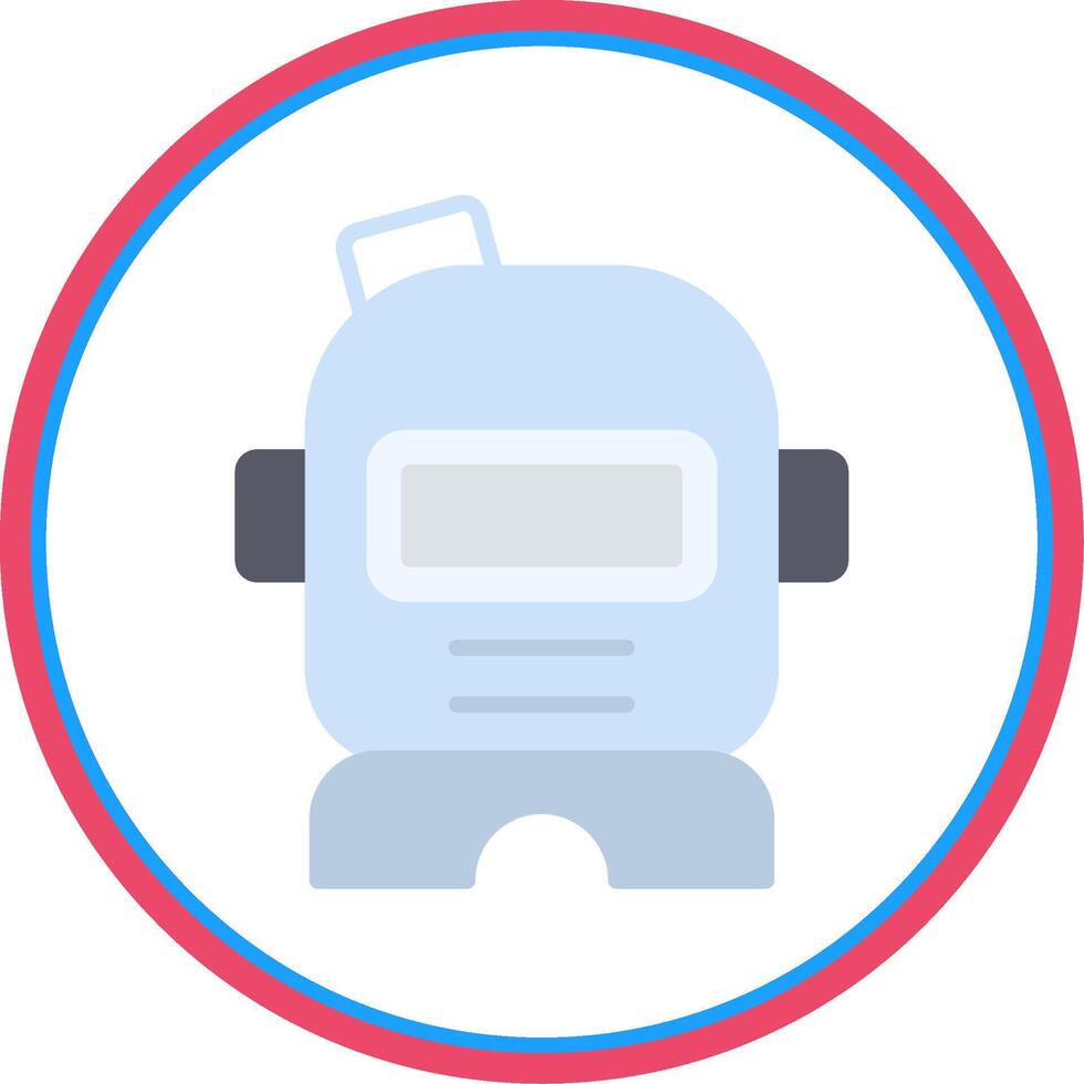 Astronaut Helmet Flat Circle Icon vector