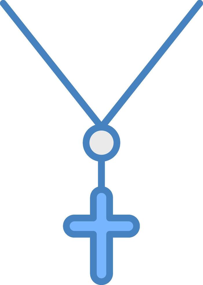 Anj Line Filled Blue Icon vector