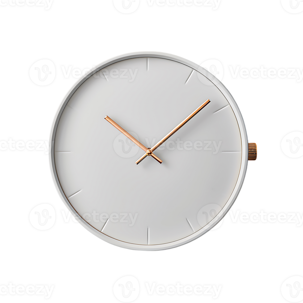 Wall clock on transparent Background png