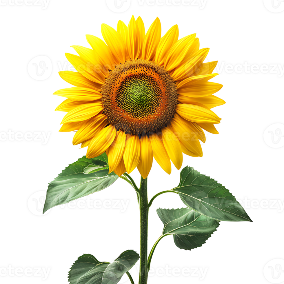 tournesol sur fond transparent png