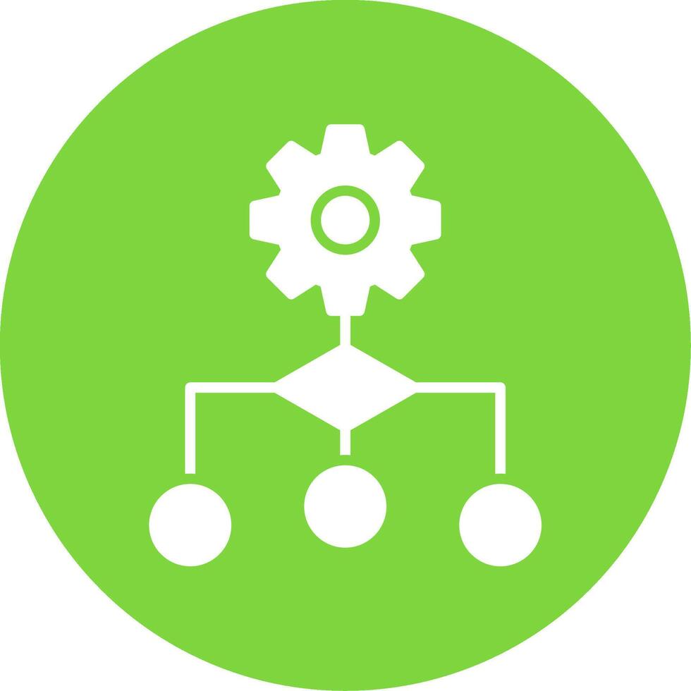 Algorithm Multi Color Circle Icon vector