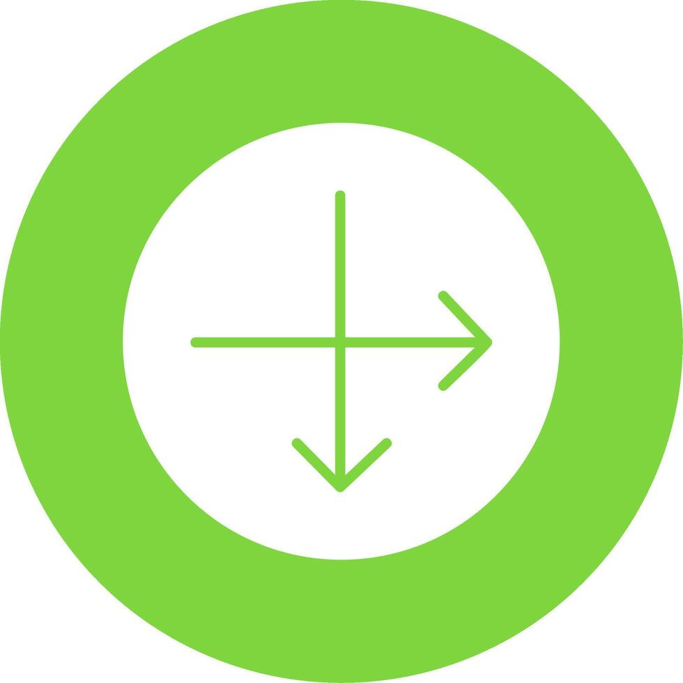Intersect Multi Color Circle Icon vector