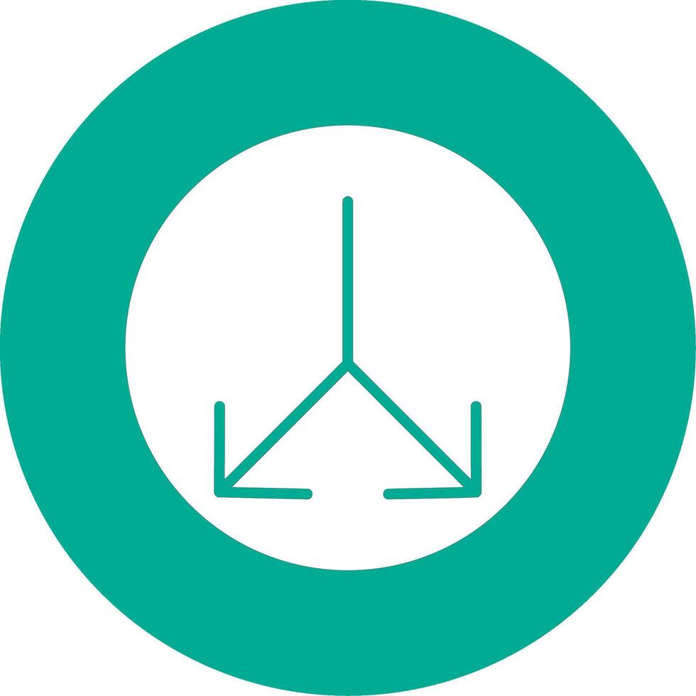 Split Multi Color Circle Icon vector