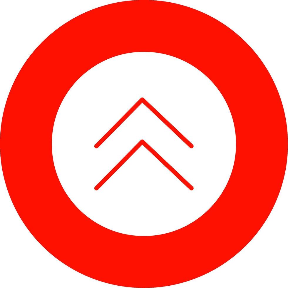 Chevron Multi Color Circle Icon vector